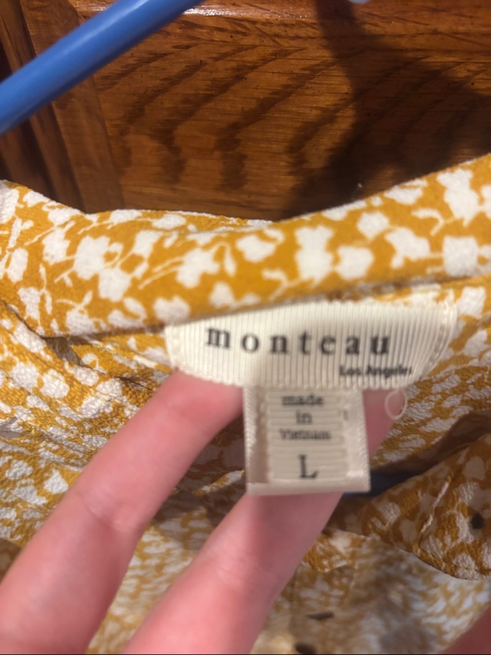 Monteau Yellow Floral Button-Front Midi Dress - Picture 2 of 4